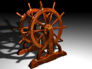 ship wheel 3d c4d