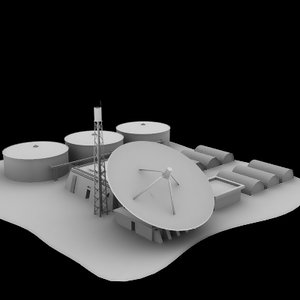 military tracking station 3d 3ds
