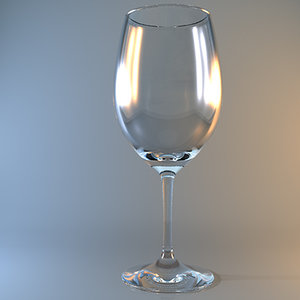 bordeaux wine glass 3d max