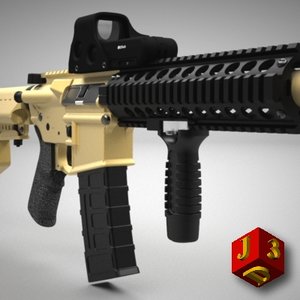 bushmaster urban interdiction rifle 3d model