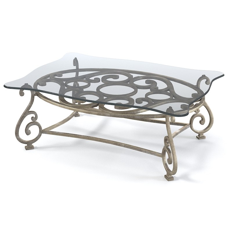 modelo 3d Mesa de cóctel Thomasville Grandview rectangular 41531131