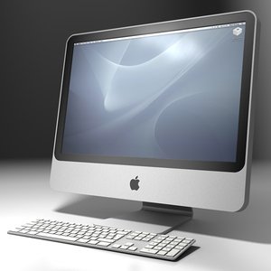 apple imac keyboard 3d c4d