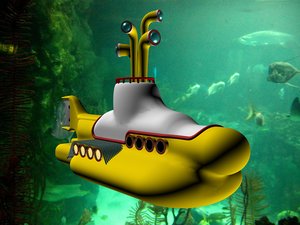 3d beatles yellow submarine model