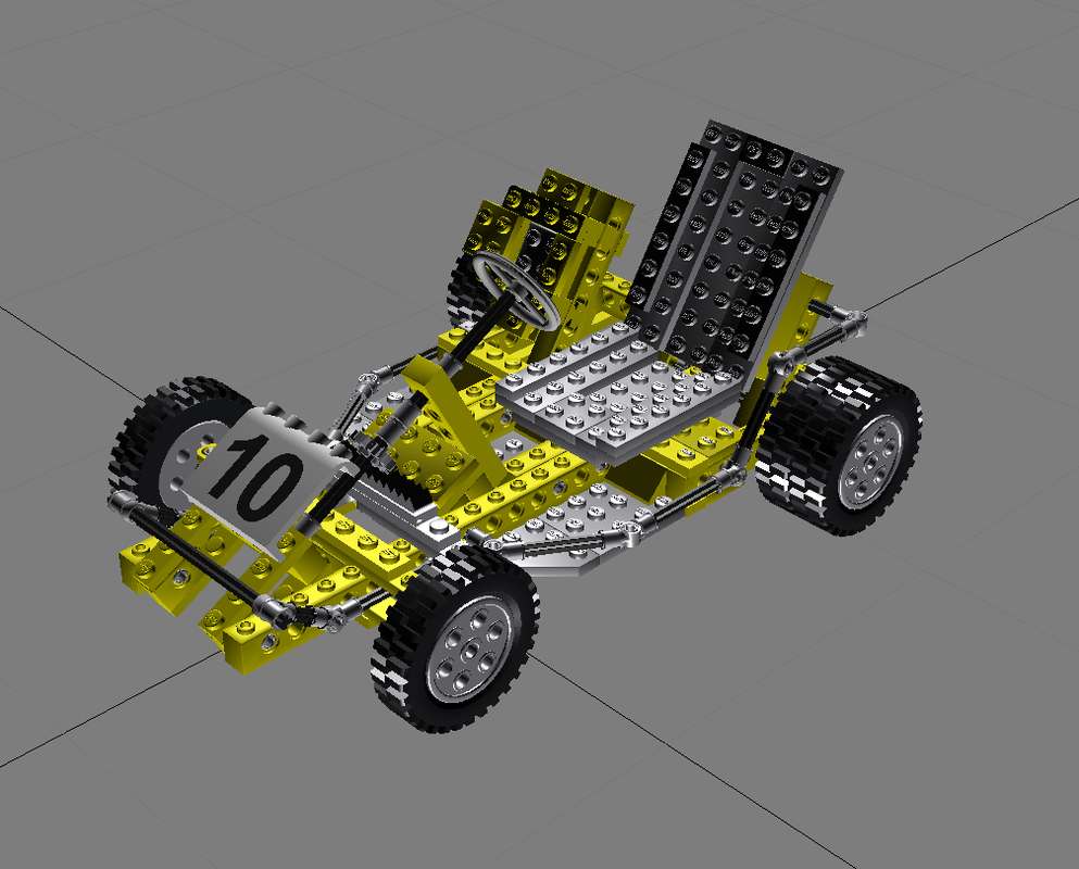 lego car 3d model