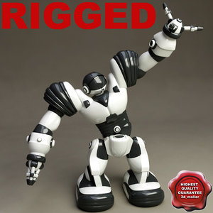3ds max robot toy robosapien rigged