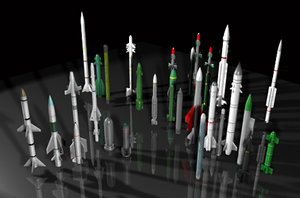 rockets 3d model