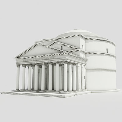 Pantheon Rome Famous 3d Model