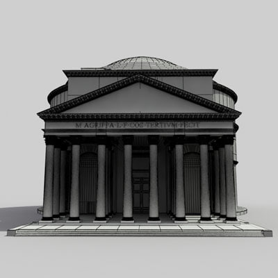 Pantheon Rome Famous 3d Model