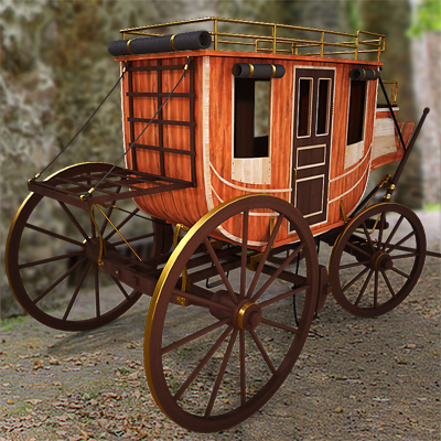 stagecoach coach obj