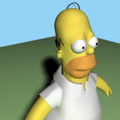 homer simpson 3d model