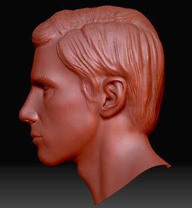 3d 3ds human head zbrush