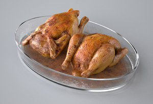 roasted chicken pyrex dish 3ds
