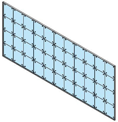 3d Panel Spider Curtain Wall