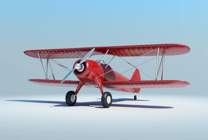 old airplane 3d obj