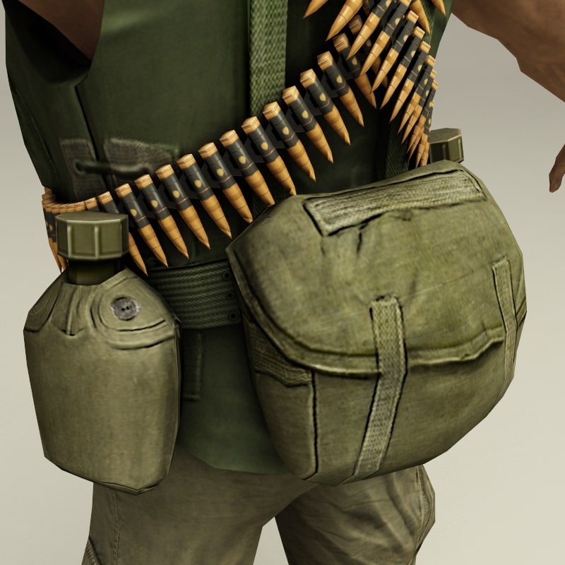 machine gunner rigged