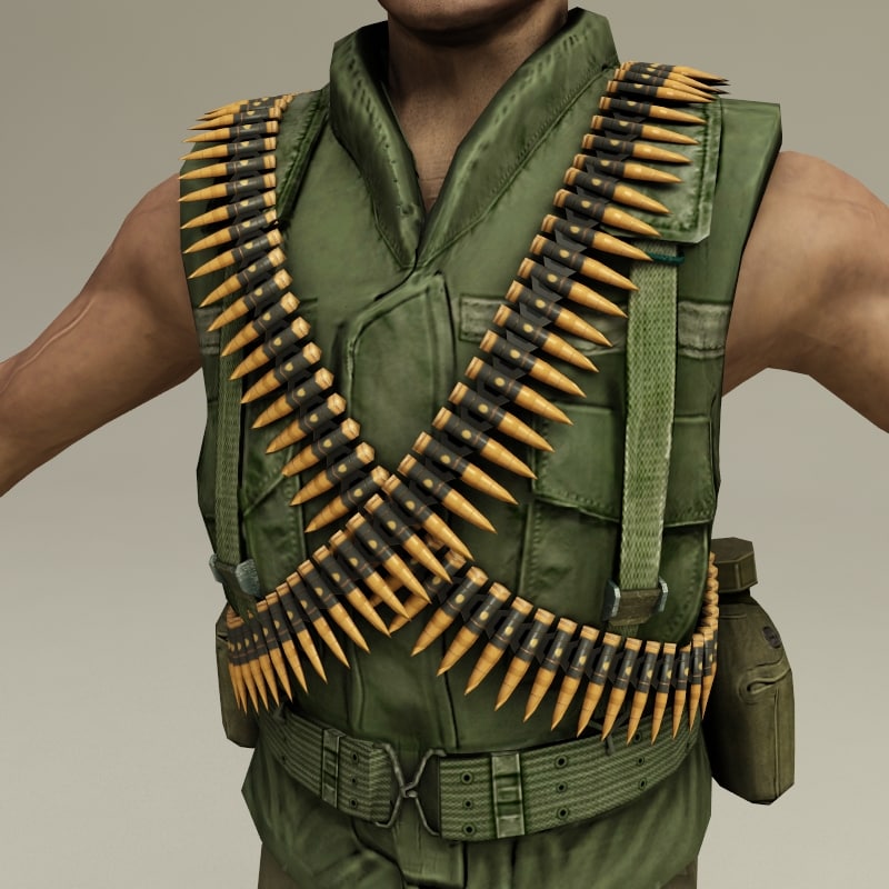 machine gunner rigged