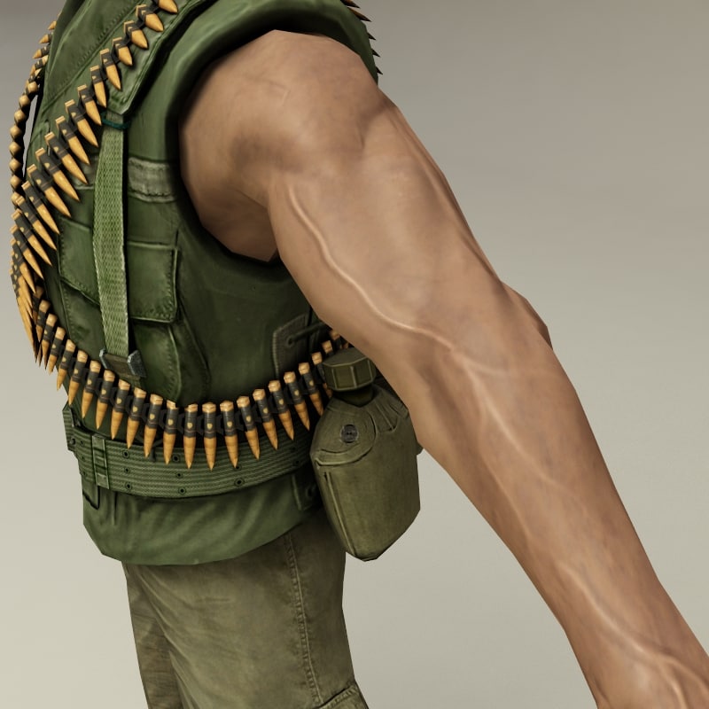 machine gunner rigged