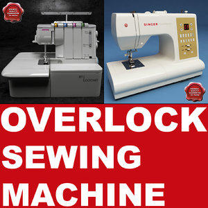 3ds max overlock sewing machine