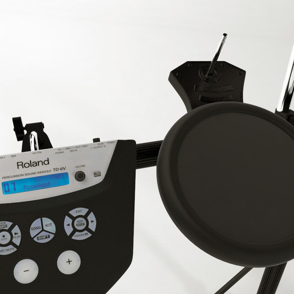 3d model roland td6v electronic drum kit