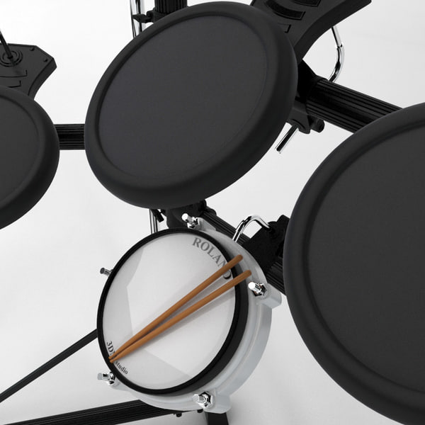 3d model roland td6v electronic drum kit
