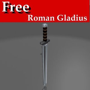 free short roman gladius 3d model