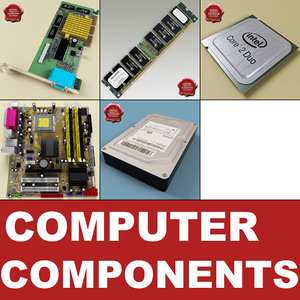 3d model computer components v2