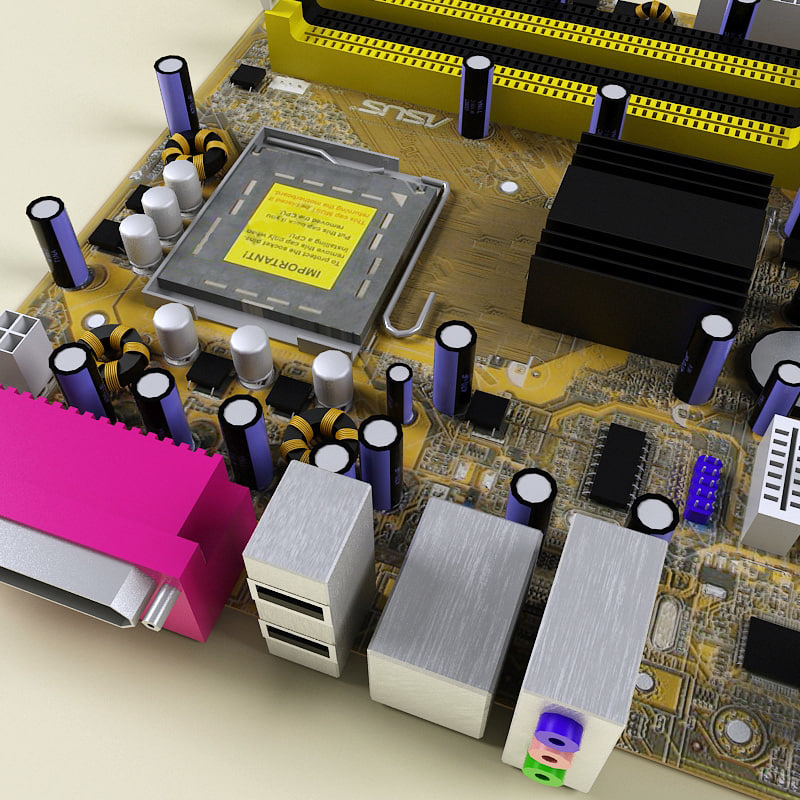 3d model computer components v2