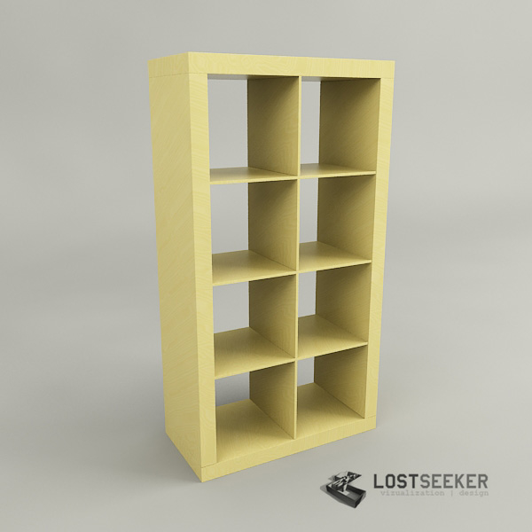 3d Model Of Ikea Bookcase