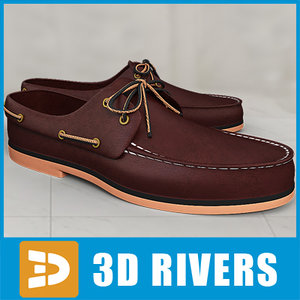 3ds max man boat shoes