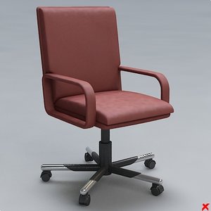 chair office 3d 3ds