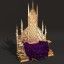 3d queens throne model