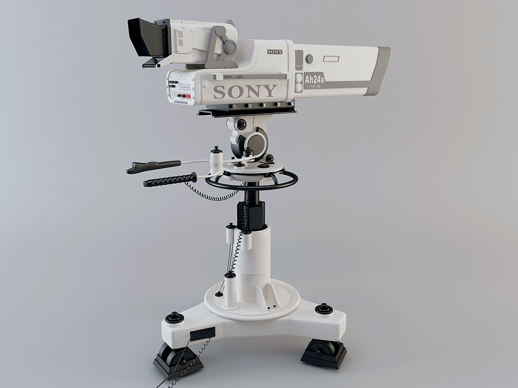 3d model sony bvp 900 camera