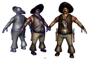 el mexican bandit 3d obj