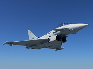 eurofighter typhoon 3d model