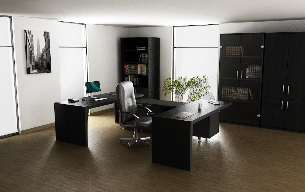 3d office interior 01b