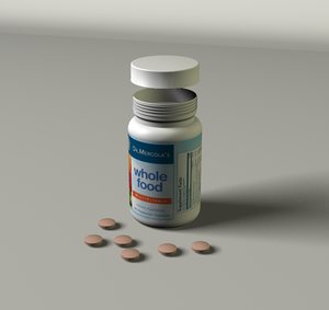 vitamin bottle 3d c4d