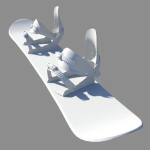snowboard 3d model