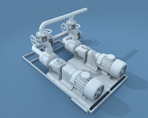 3d model pump