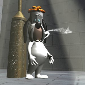 3d happy droopy model