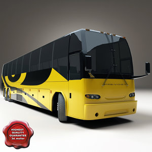 maya realistic prevost bus
