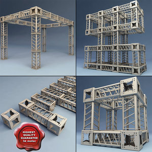 steel truss v3 collections 3d model
