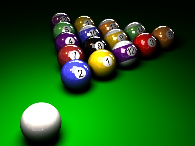 maya pool ball