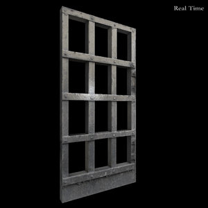 3d model prison door