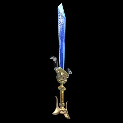 3ds max beautiful sword