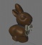 chocolate easter bunny 3d model