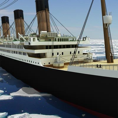 3d model titanic passenger ship