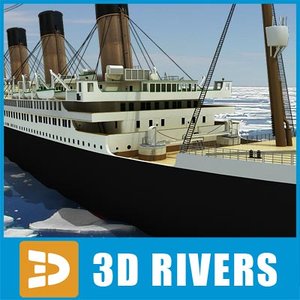 3d model titanic passenger ship