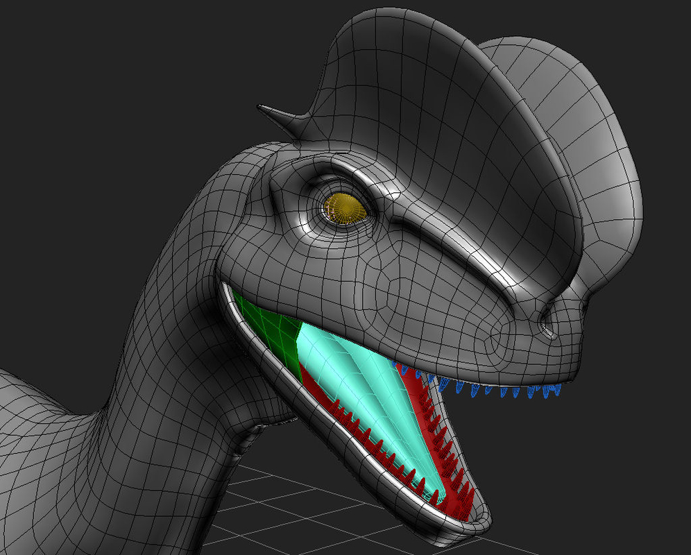 dilophosaurus with frill