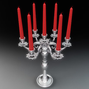 3d candlestick candles model