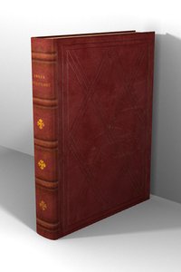 old leather book 3d model